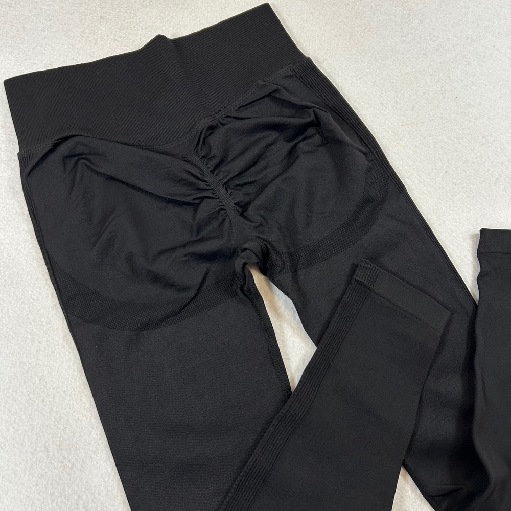Halara Seamless Leggings Women M Black (7/8) Butt Lift High Waist Tummy Control